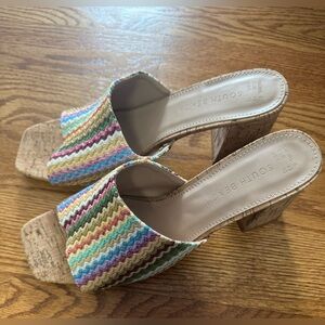 South Beach Multicolor Zigzag Mules